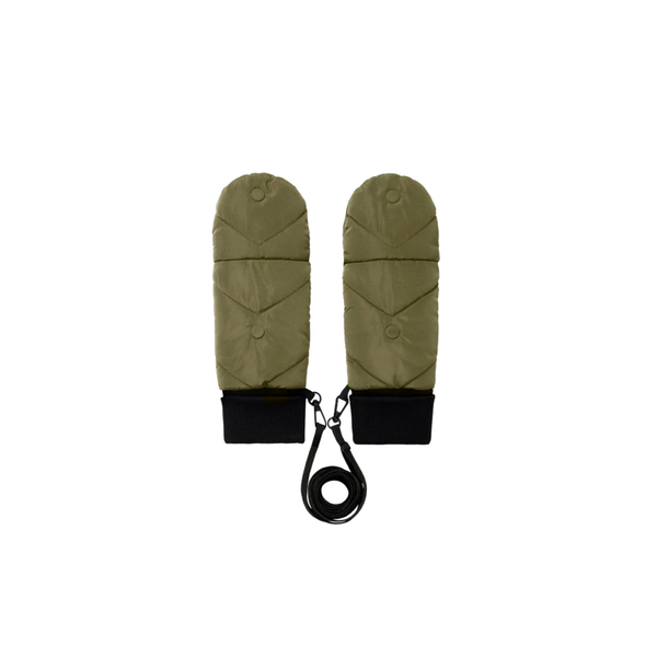 Moufles convertibles mitaines Kaki