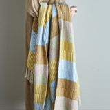 Plaid Isnel Jaune Coton Recyclé | Fleux | 5