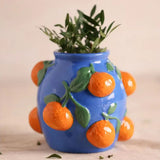 Vase bleu Oranges - 14 cm | Fleux | 4