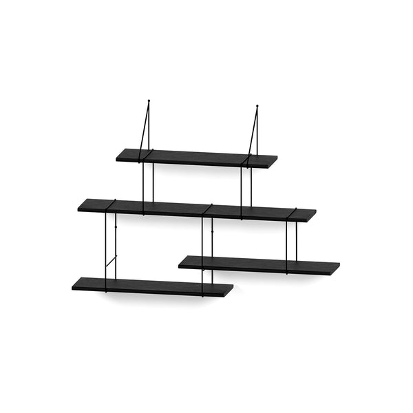 Link Set 2 Shelving System True Black