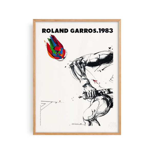 Affiche Roland-Garros - Vladimir Velickovic - 30 x 40 cm