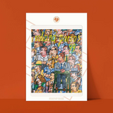 Affiche Roland-Garros - Antonio Segui - 30 x 40 cm | Fleux | 5