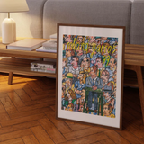 Affiche Roland-Garros - Antonio Segui - 30 x 40 cm | Fleux | 6
