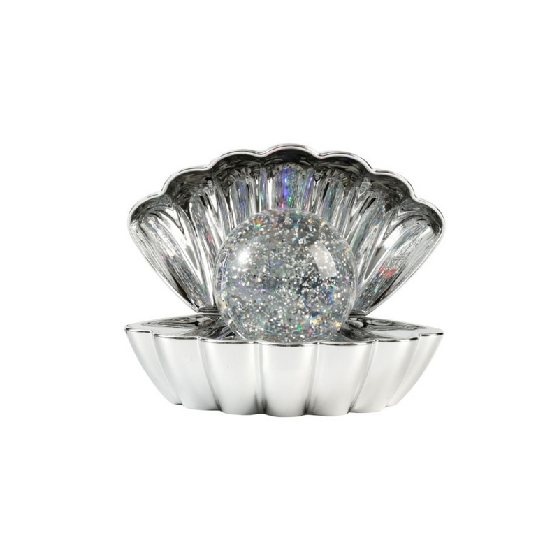 Lampe Coquillage Argentée