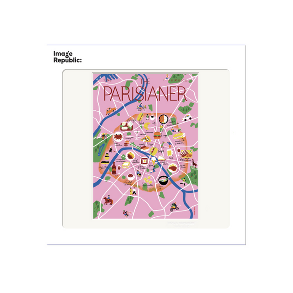 Affiche N72 Falière - The Parisianer - 22 x 22 cm