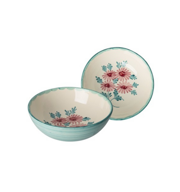 Saladier Fleurs en céramique - L