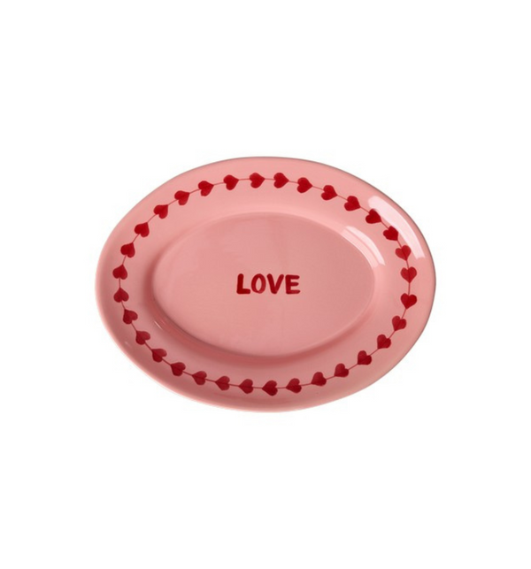 Plateau Love en céramique