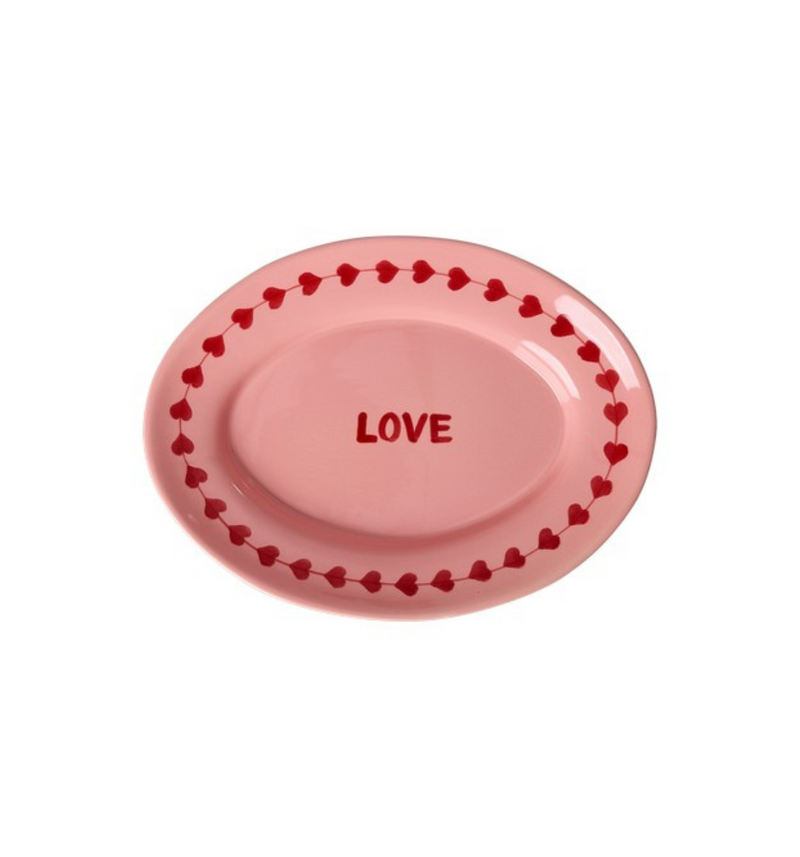 Plateau Love en céramique