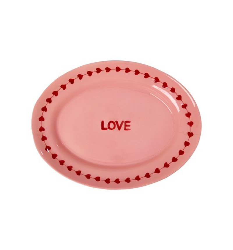 Plateau Love en céramique