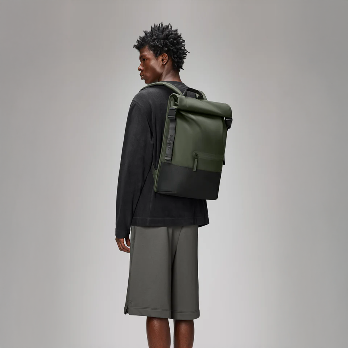 Trail Rolltop Backpack W3 - Rains | Flowers – Fleux