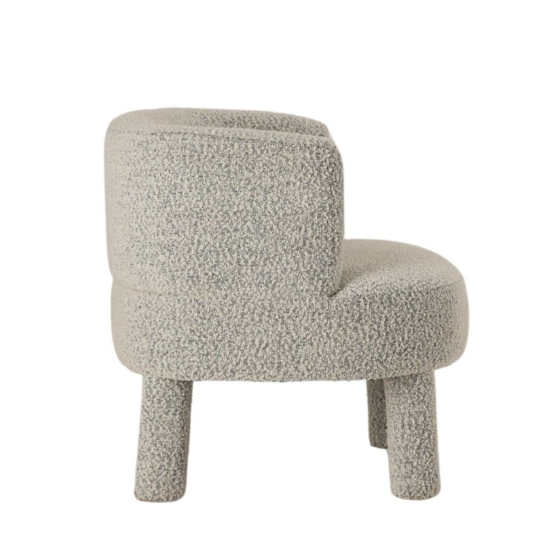 Fauteuil Reisa - Gris Chiné - 76 x 69 x H71 cm