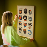 Affiche Enikő Eged - Cat Horoscope | Fleux | 7