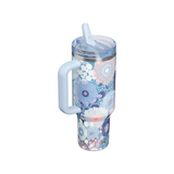 Gourde Quencher H2.0 - ProTour Flip Straw Tumbler - Blue Dream Wildflower 1,18L | Fleux | 5
