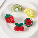 Set de 5 mini pinces fruits assortis | Fleux | 5