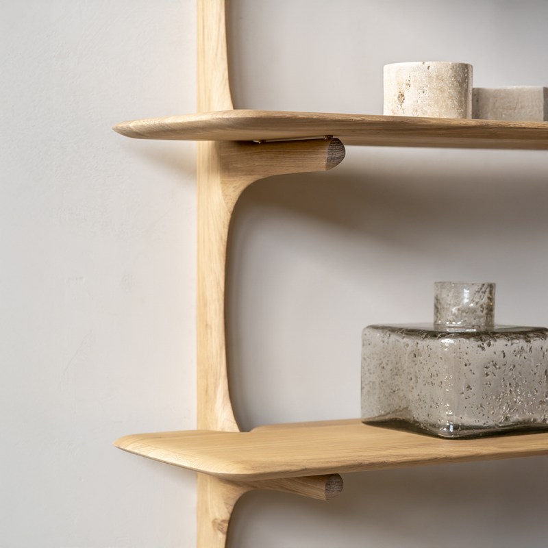 PI Oak Wall Shelf - 2 shelves