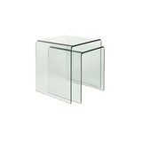 Table d'appoint Vetro Set de 2 - Transparent | Fleux | 12