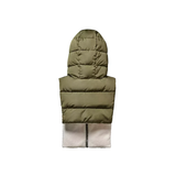 Doudoune Capuche - Kaki et écru effet mouton | Fleux | 10