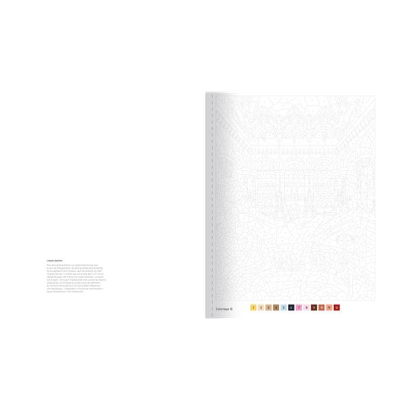 Carnet de coloriages au numéro - Paris