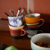 Set de 4 Tasses Americano 70's Friction en céramique