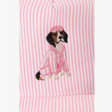 Casquette Brodée Rayures - Beagle Rose | Fleux | 6