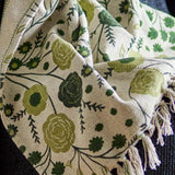 Plaid Eydis Coton Vert Fleuri | Fleux | 5