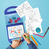 Kit Dessin Coloriage Mallette Creative - Snow Fun | Fleux | 7
