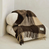 Plaid Recyclé Reykjavik - Dark Earth Brown | Fleux | 6