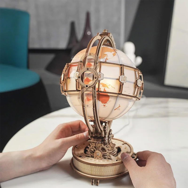 Puzzle 3D en bois - Luminous Globe