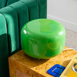 Lampe Livo Metal Chrome & Verre - Vert | Fleux | 7