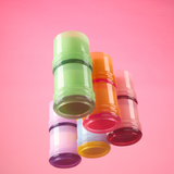 Bougie Stacked Orange and Hot Pink - Infrared Mango | Fleux | 25