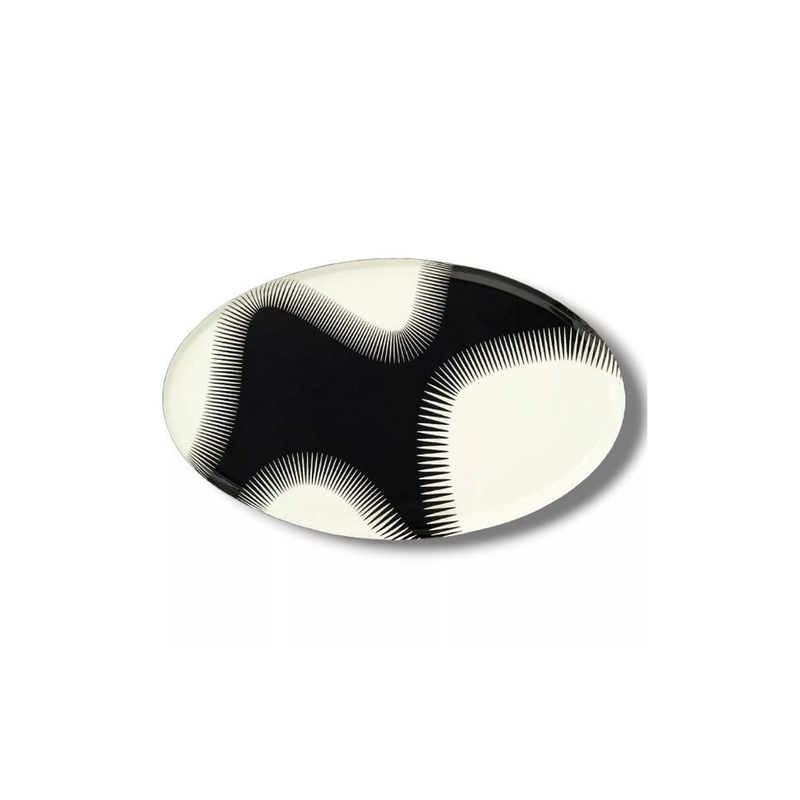 Plateau ovale Geometrica - Wave