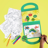 Kit Dessin Coloriage Mallette Creative - Dino | Fleux | 7