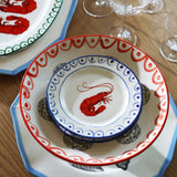 Set de 2 Assiettes Sirène Crevette | Fleux | 6