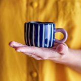 Tasse Nini - Bleu foncé Rayures | Fleux | 6
