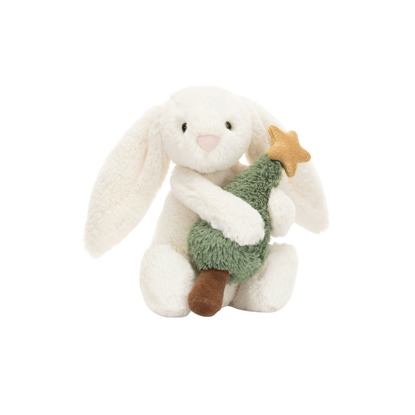 Peluche Bashful Bunny With Christmas Tree