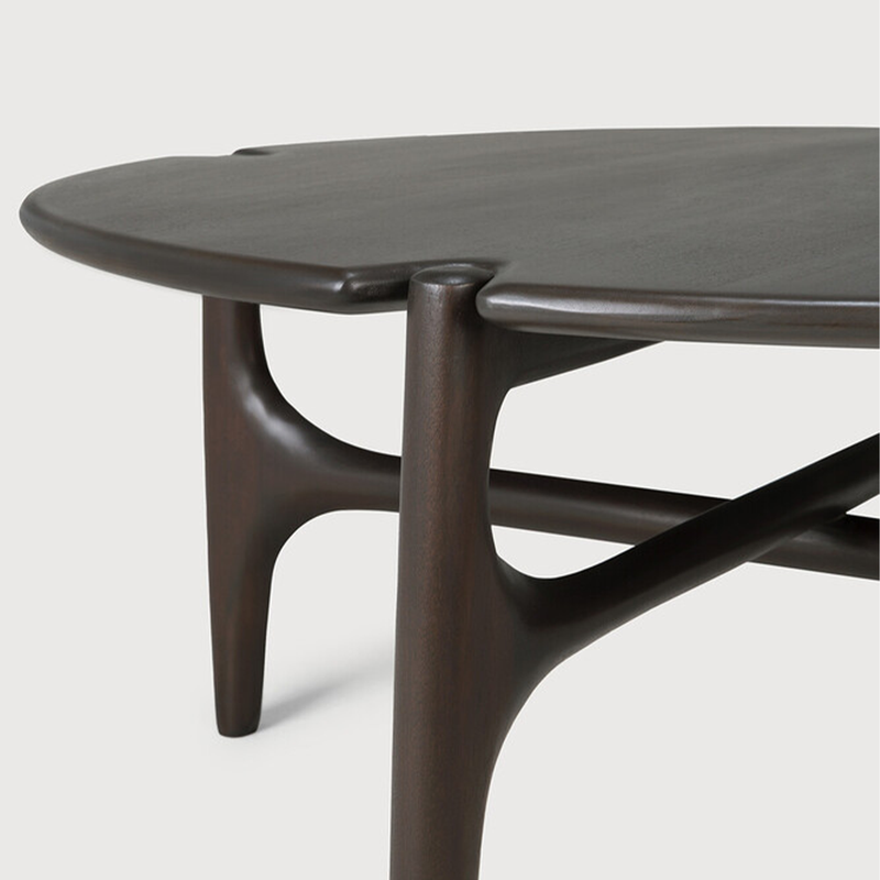 PI Coffee Table in Dark Brown Mahogany
