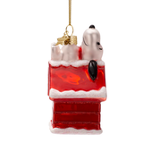 Ornement Verre Snoopy/Peanuts Laying on Doghouse | Fleux | 9