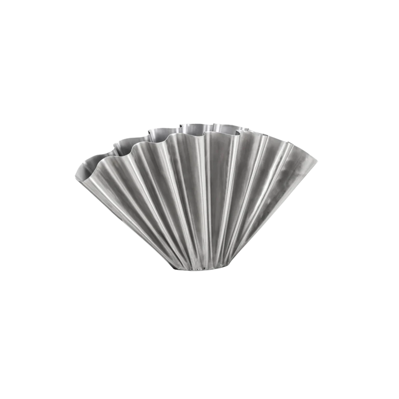 Vase HDFlood Fini Argent Brossé 30 x 53,5 cm