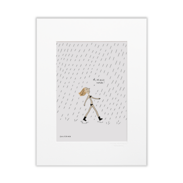 Affiche Soledad Pluie - 30 x 40 cm