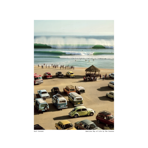 Affiche AWOL 001 - Surf Contest - The Visions