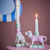 Set de 2 bougeoirs - Doglie Grès Rose | Fleux | 5