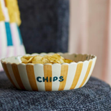 Bol Chips Jaune en Grès | Fleux | 6