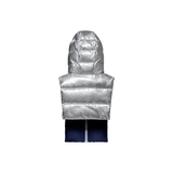 Doudoune Capuche - argentée réversible bleu marine | Fleux | 9