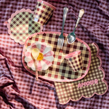 Coton Serviettes de table - Pretty Pink | Fleux | 5