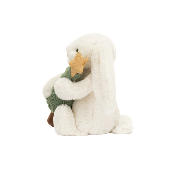 Peluche Bashful Bunny With Christmas Tree