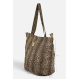 Sac Fermeture éclair - Leopard Beige/Animal L | Fleux | 8