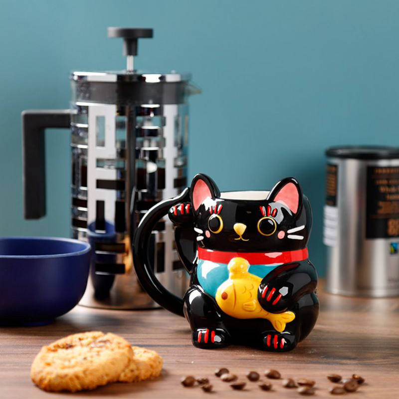 Mug Chat Noir Maneki Neko