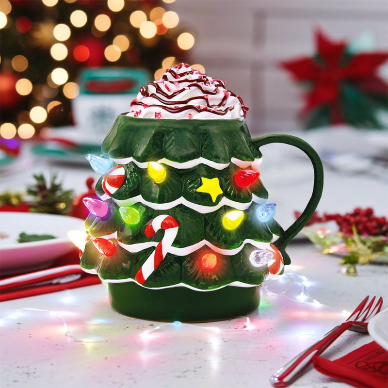 Mug LED Sapin de Noel