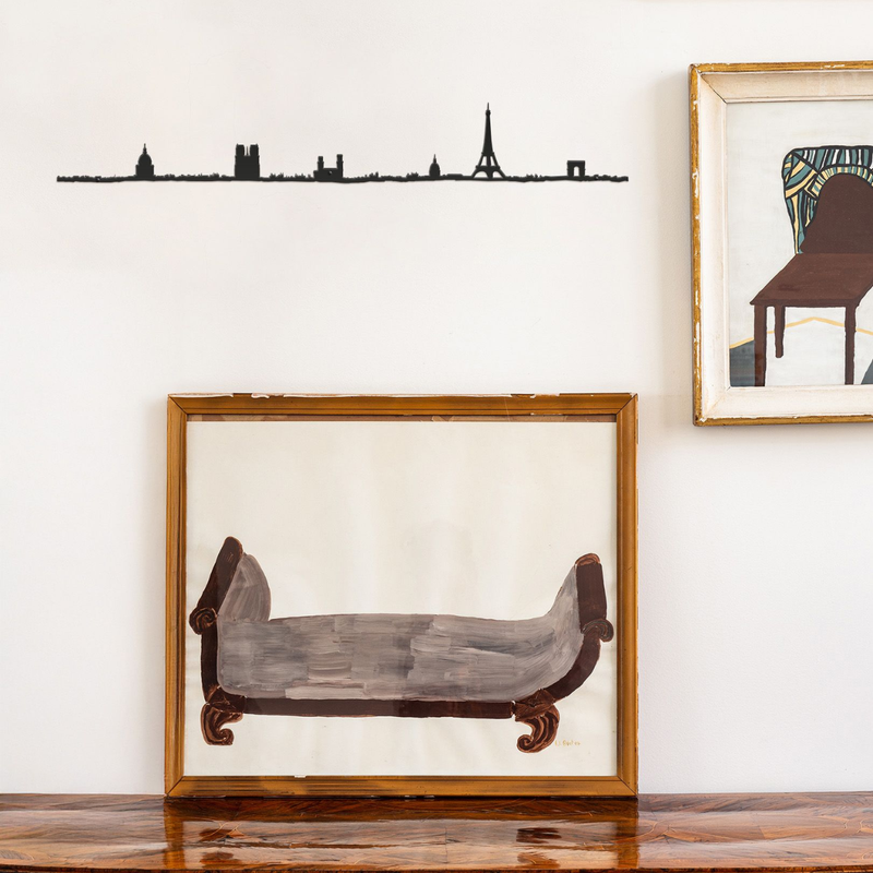 Frise décorative Paris 2 - Noir - 50 cm