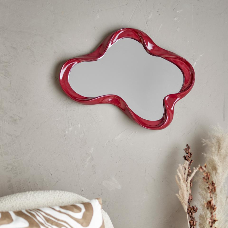 Miroir mural Violeta - Rouge